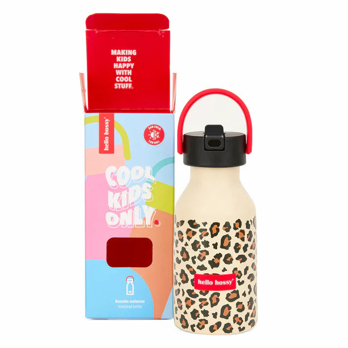 * Hello Hossy Drinkfles 350ml | Léopard