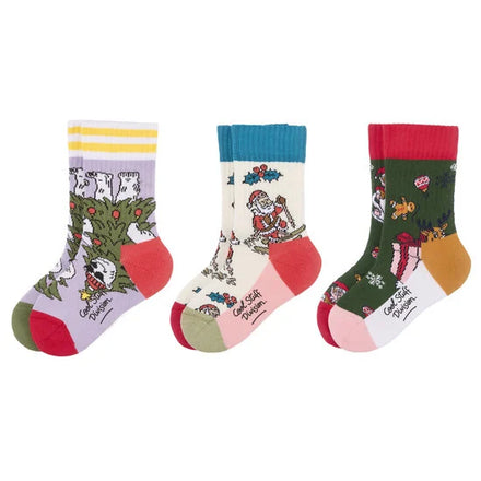 Hello Hossy Kousen Socks Christmas Set 3 paar