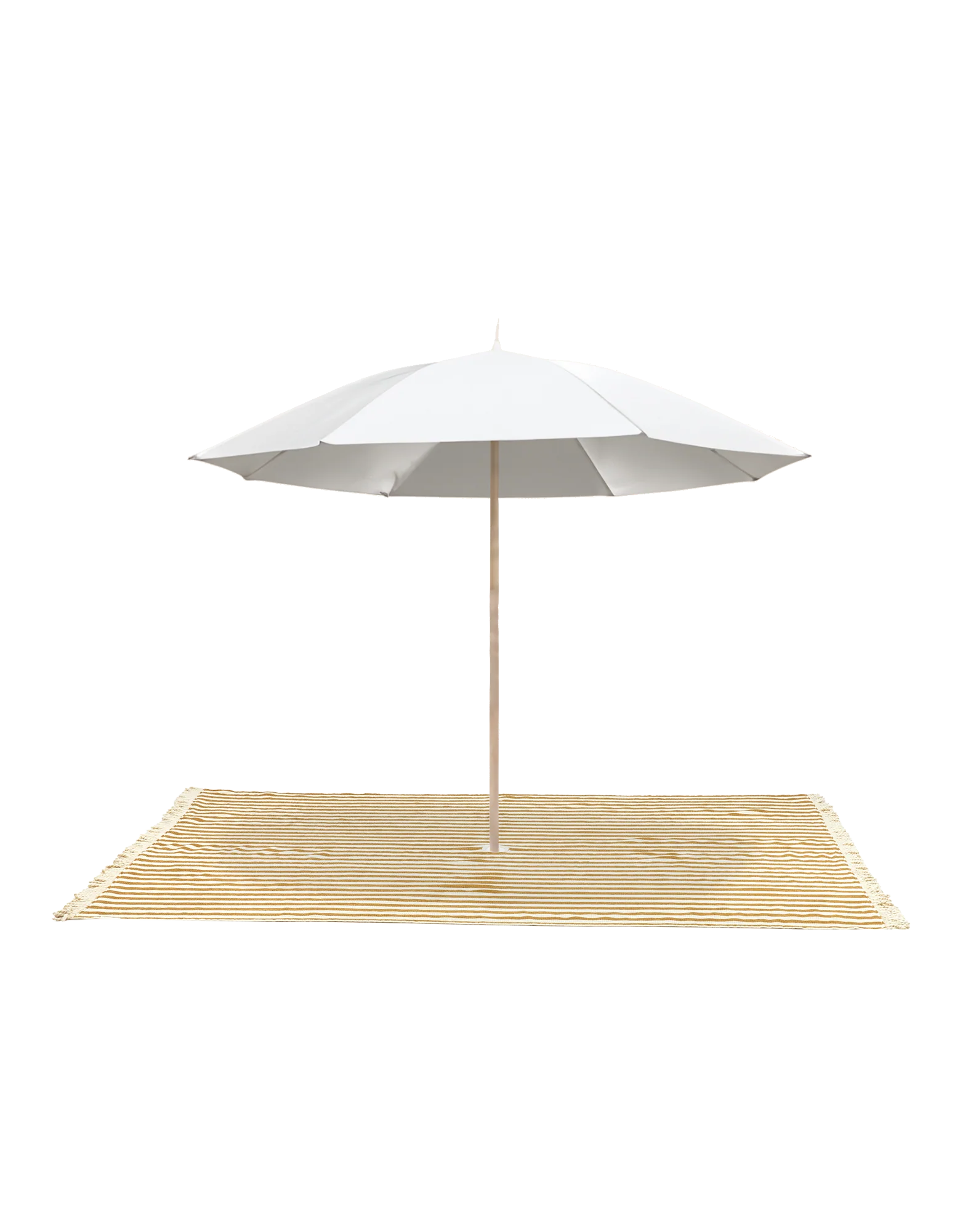 * Nobodinoz Portofino Beach Strandlaken XL 146x175cm | Honey Stripes Waffle