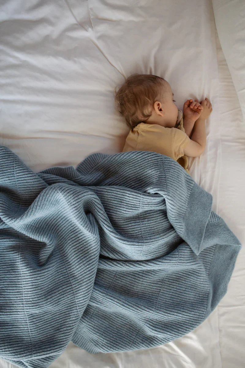 Hvid Deken Gaston | Frost Blue
