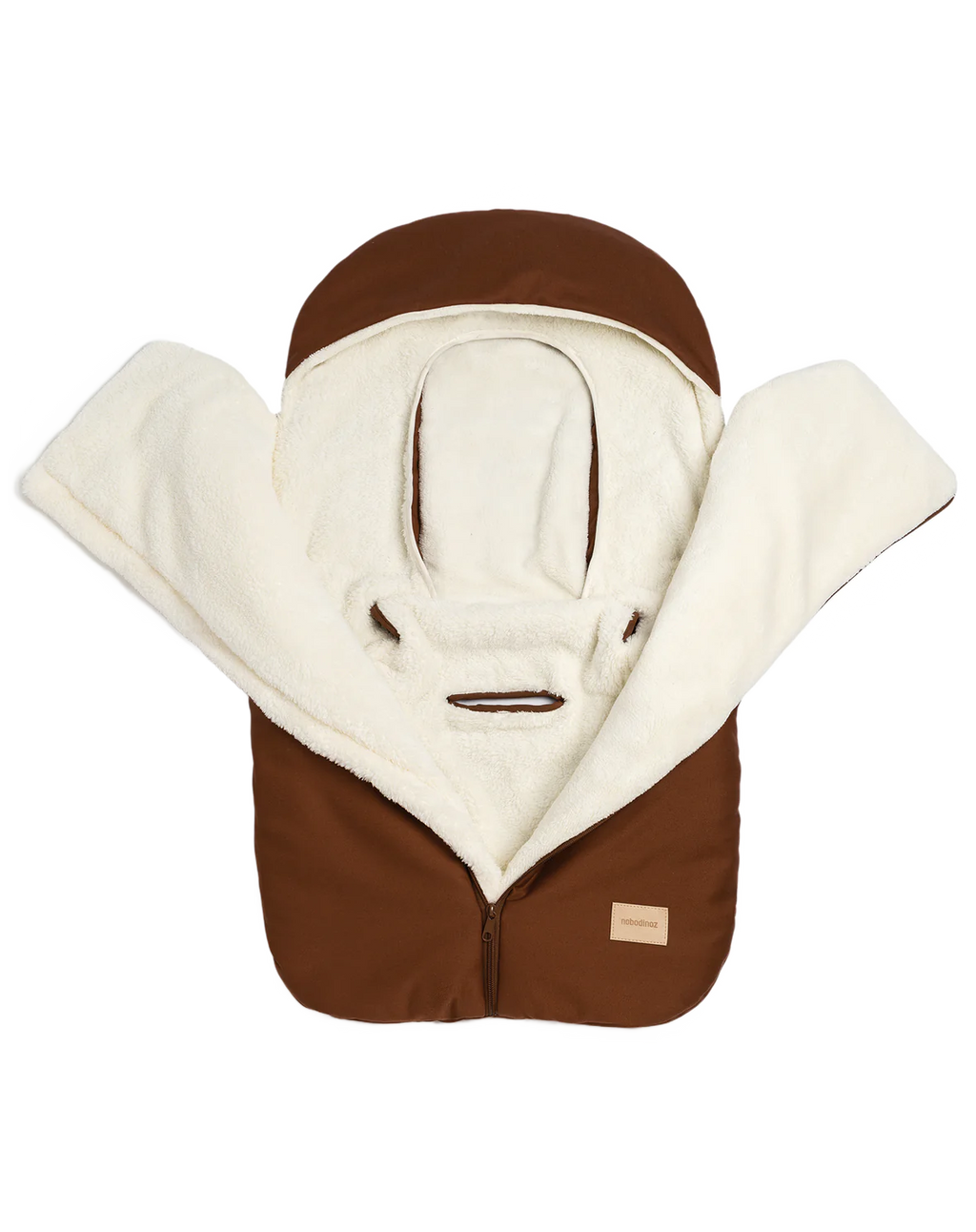 * Nobodinoz Hyde Park Voetenzak Voor Buggy 6-18M - 90x50cm | Brick Brown
