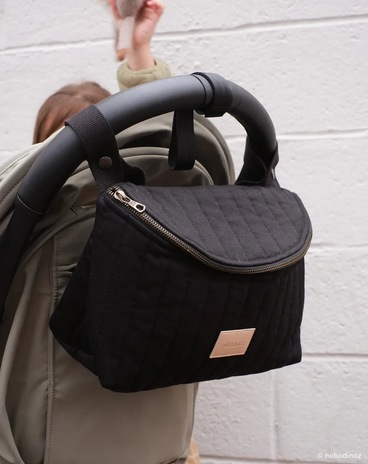 * Nobodinoz Hyde Park Waterdicht 2 In 1 Buggy Organizer 32x20x14cm | Black