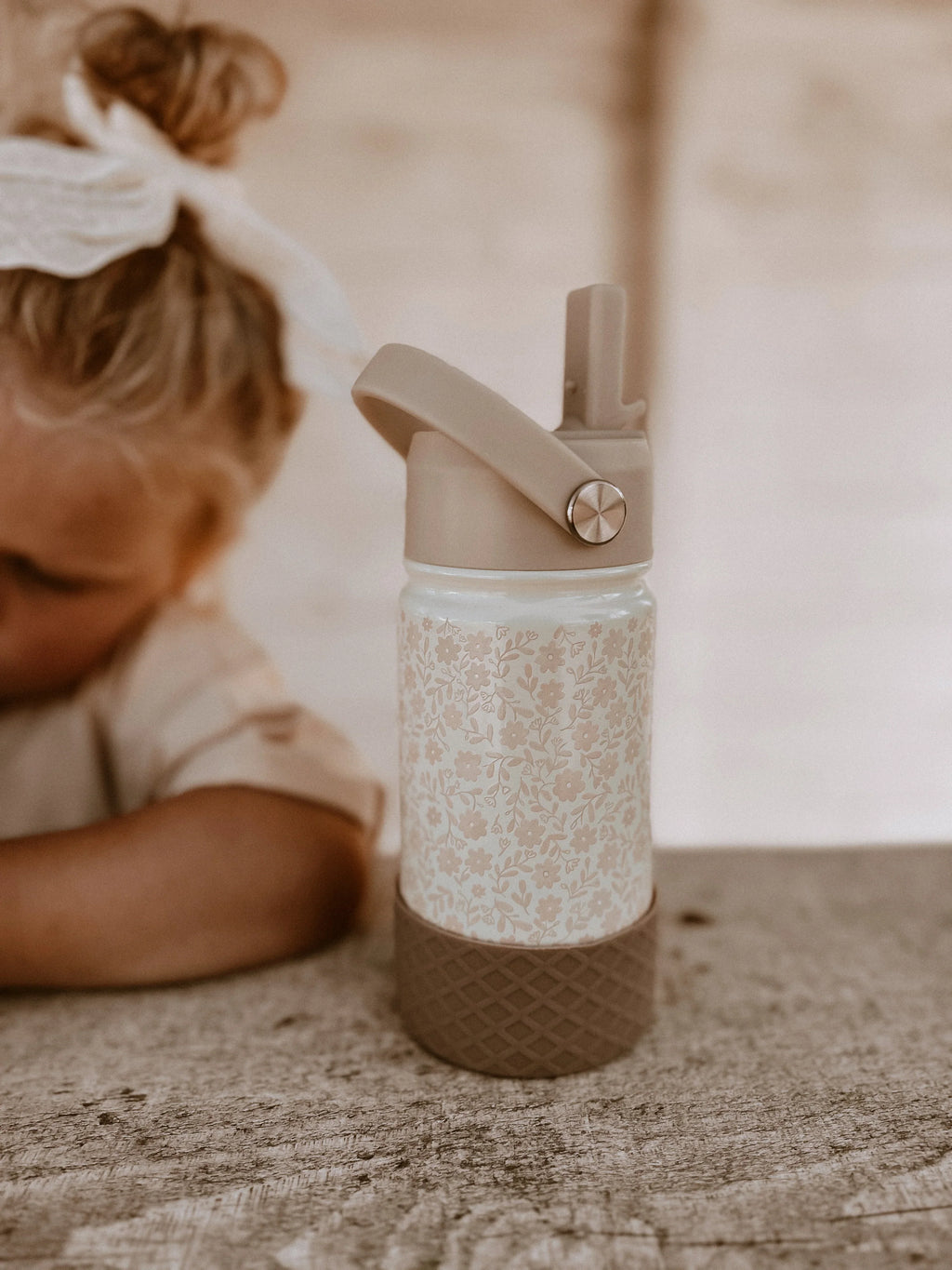 Mrs. Ertha Drinkfles Stainless steel | Bouquet Silhouette