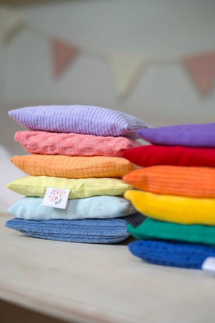 Pit & Play Regenboog Pittenzakjes Set 6 | Stapelstein Pastel