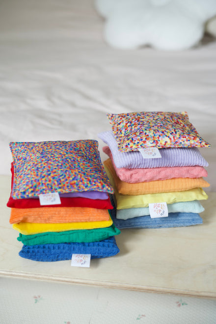 Pit & Play Regenboog Pittenzakje | Confetti Stapelstein