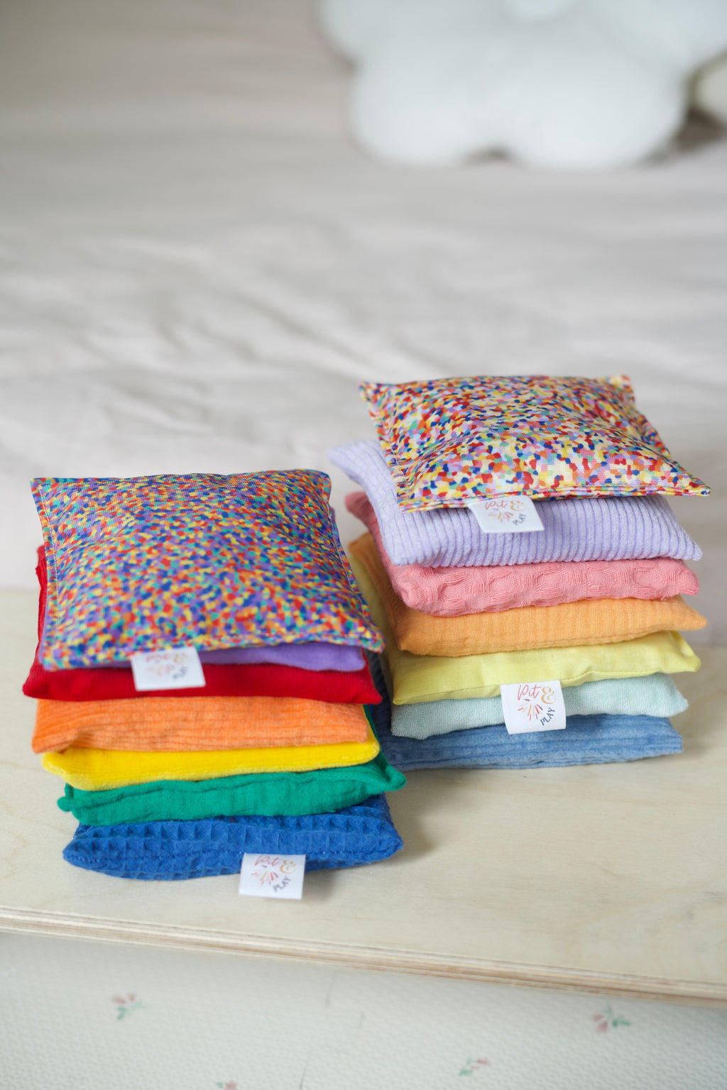 Pit & Play Regenboog Pittenzakje | Super Confetti Stapelstein