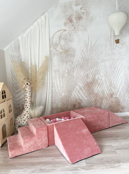 Moje Ballenbad & Playset Elementen 4st Soft Velvet | Raspberry Pink