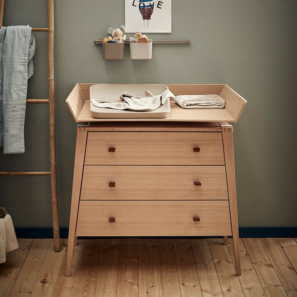 Leander Matty Topper Voor Verschoningskussen | Cappuccino Organic