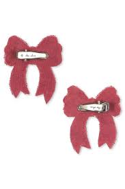 Konges Sløjd 2ST Sequin Bow Haarspeldje | Rapture Rose