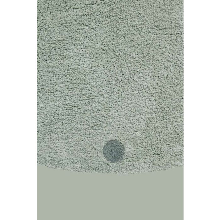 Lorena Canals Machinewasbaar Tapijt Rug Rond Ø140cm | Round Dot Blue Sage