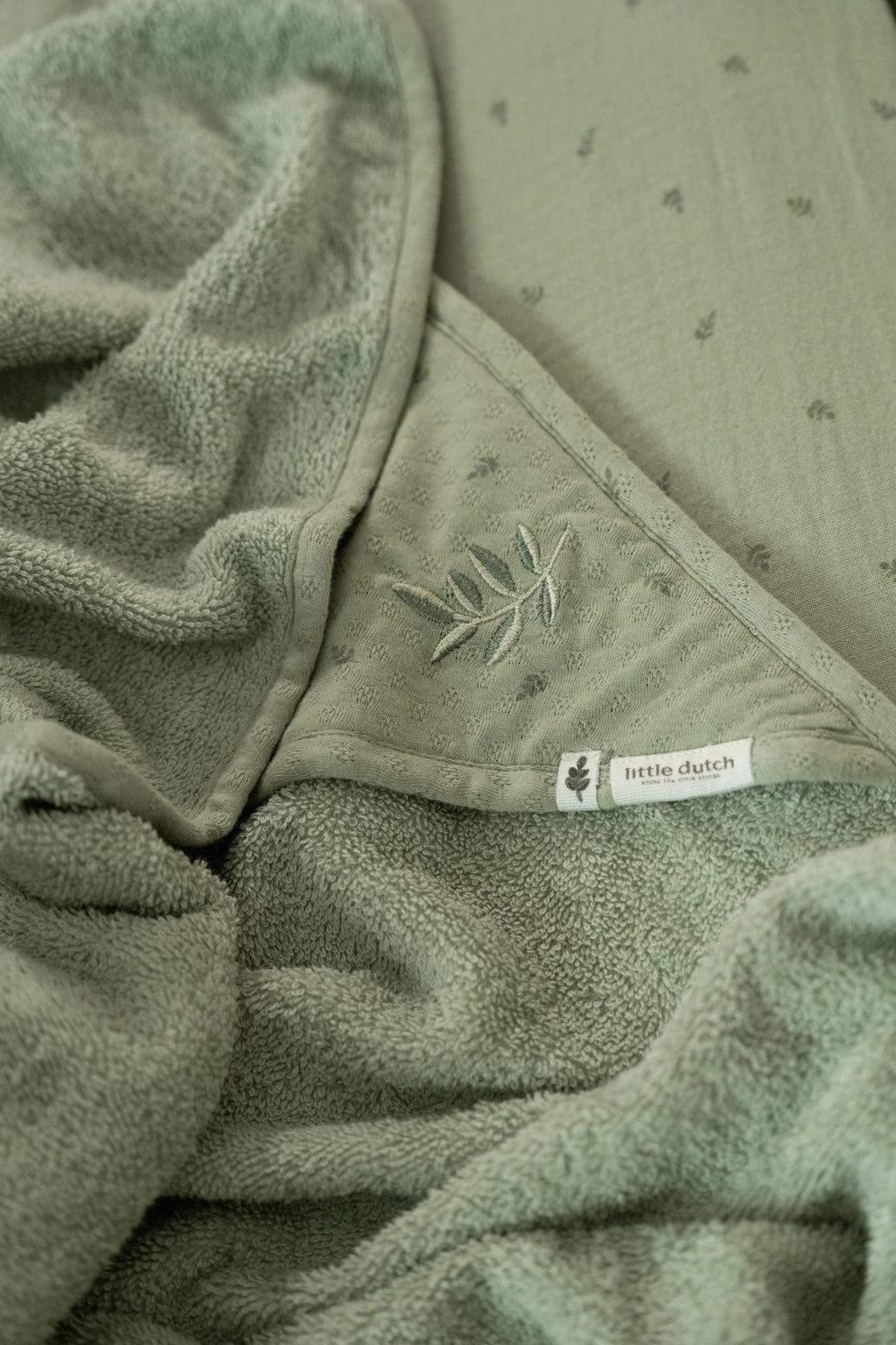 Little Dutch Badcape 100x100 | Pure Sage