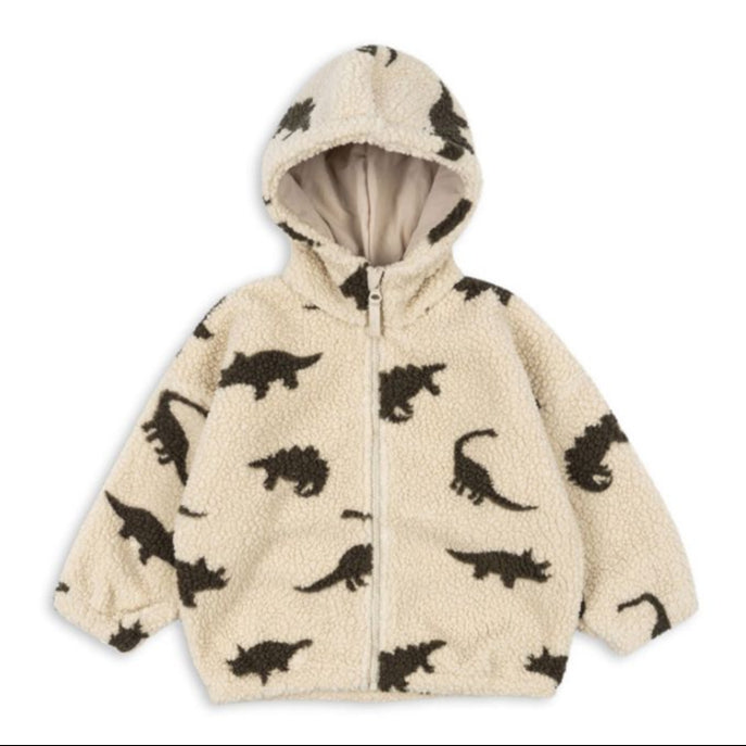 Konges Sløjd Jody Teddy Hoodie | Dino Silhouette