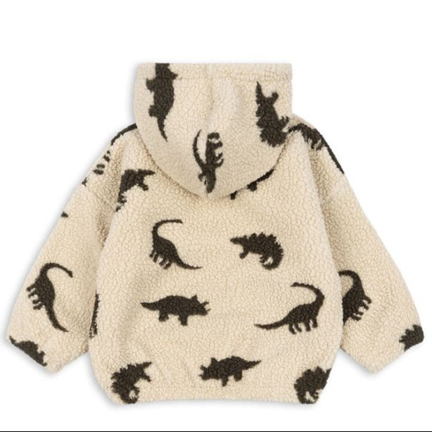Konges Sløjd Jody Teddy Hoodie | Dino Silhouette