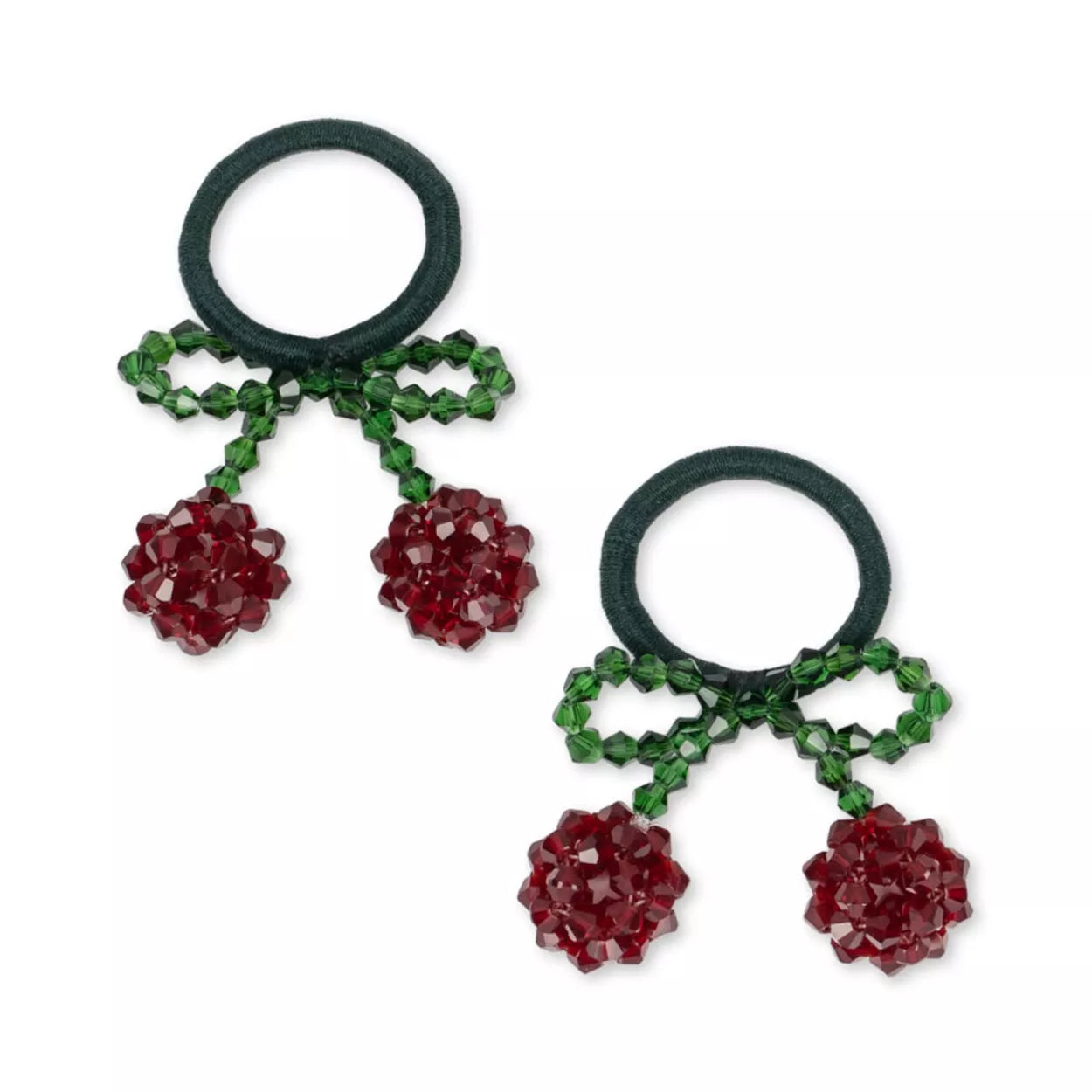 * Konges Sløjd 2 Pack Haar Elastiekjes Cherry | Red / Glitter
