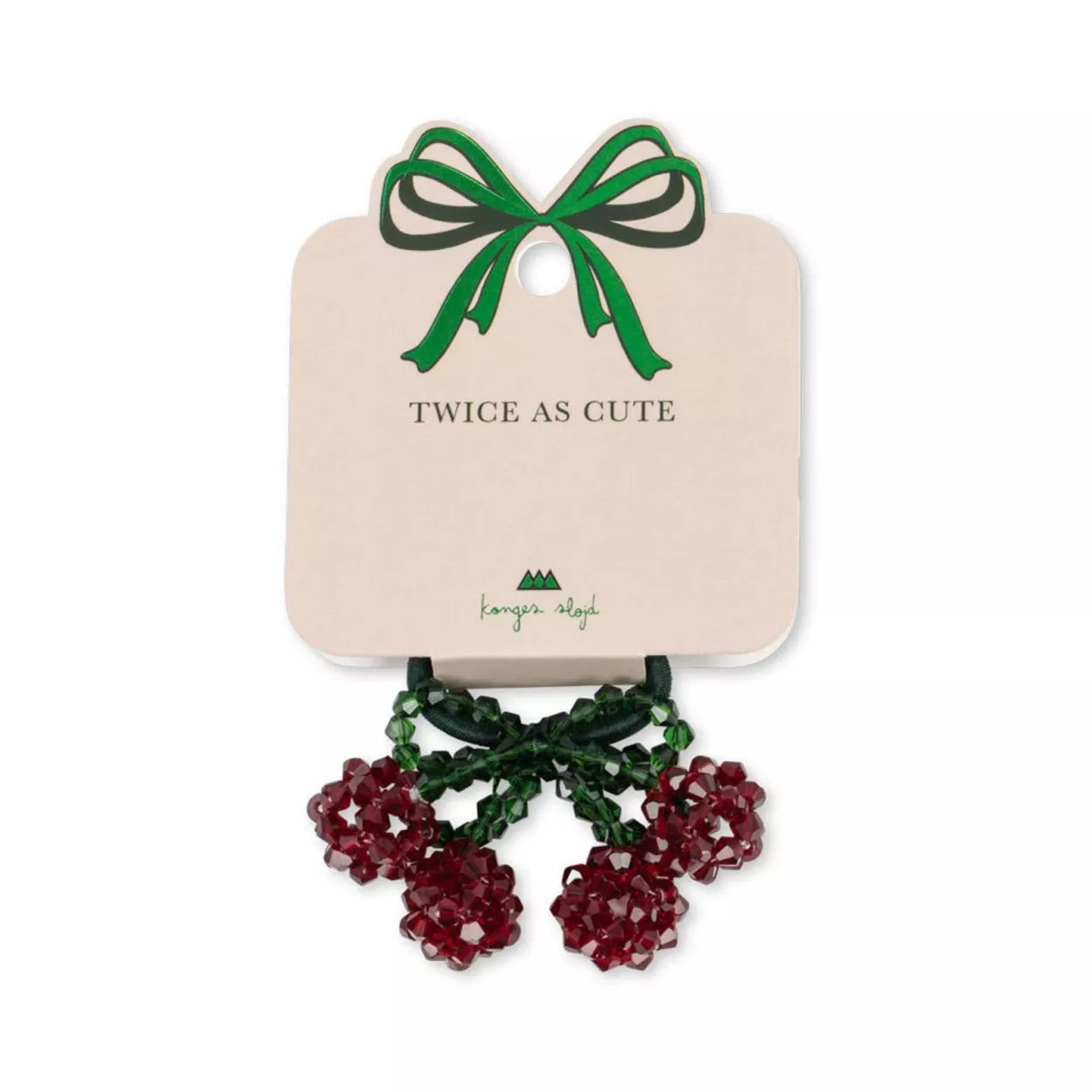 * Konges Sløjd 2 Pack Haar Elastiekjes Cherry | Red / Glitter