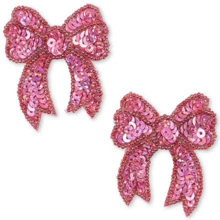 Konges Sløjd 2ST Sequin Bow Haarspeldje | Rapture Rose