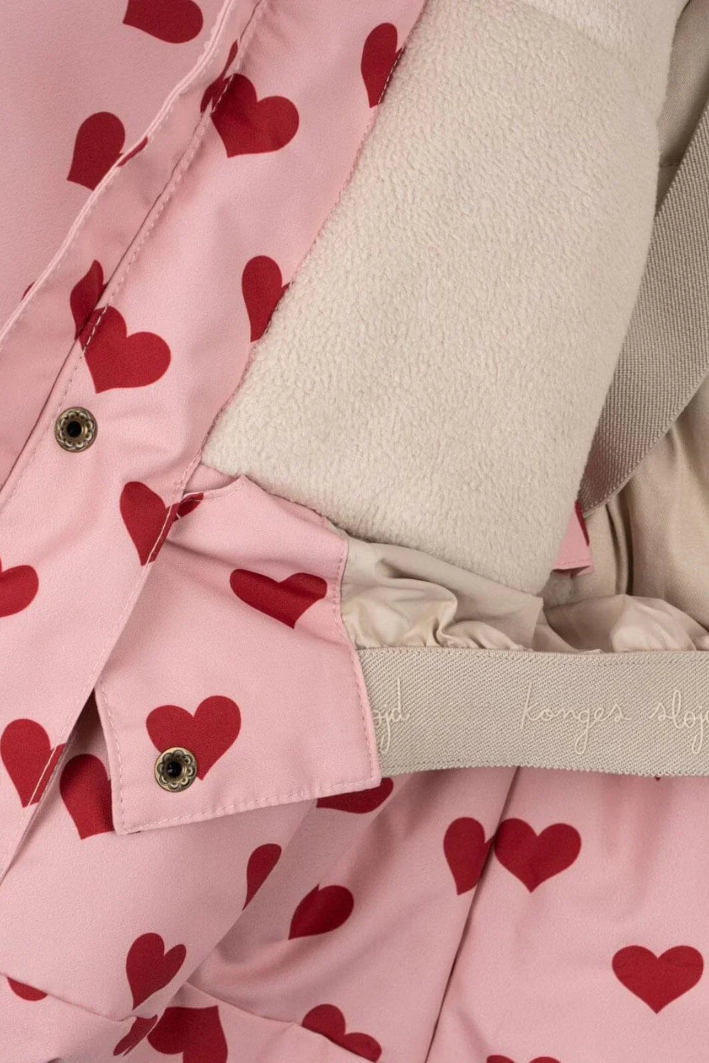 Konges Sløjd Mismou Frill Winterjas | Amour Pink