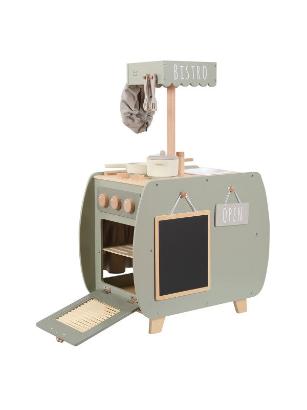 Label Label Houten Bistrokeuken Met Accessoires | Olive Green