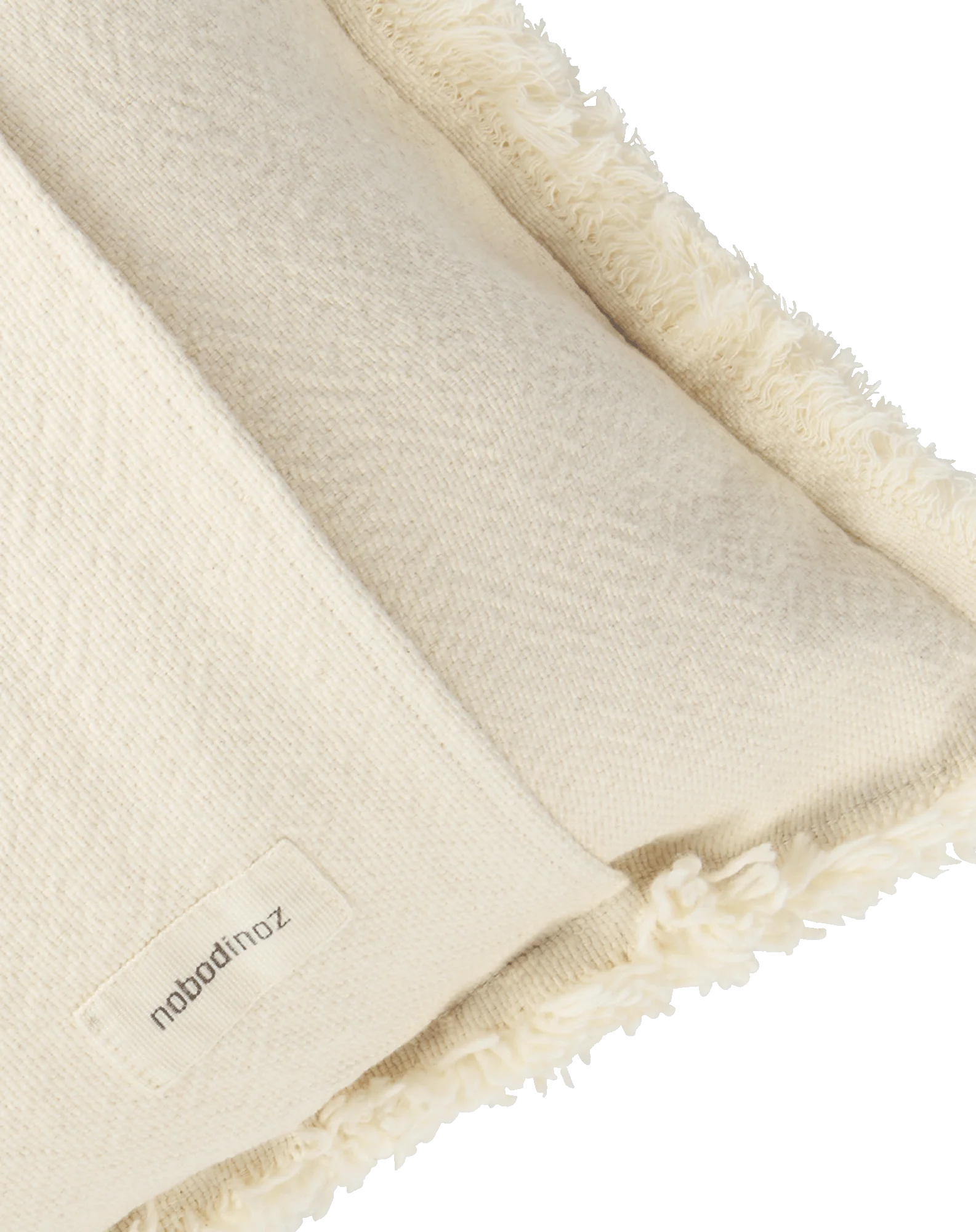 * Nobodinoz Landscape Rechthoekige Franjes Kussen 45x30cm | Natural