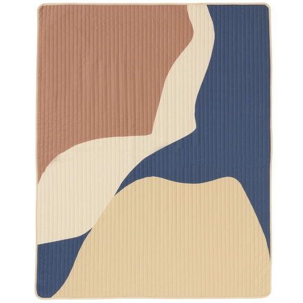 *  Nobodinoz Landscape Eenpersoons Dekbed Quilt 142x235cm | Blue Canyon