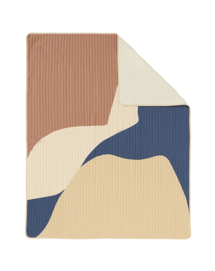 *  Nobodinoz Landscape Eenpersoons Dekbed Quilt 142x235cm | Blue Canyon