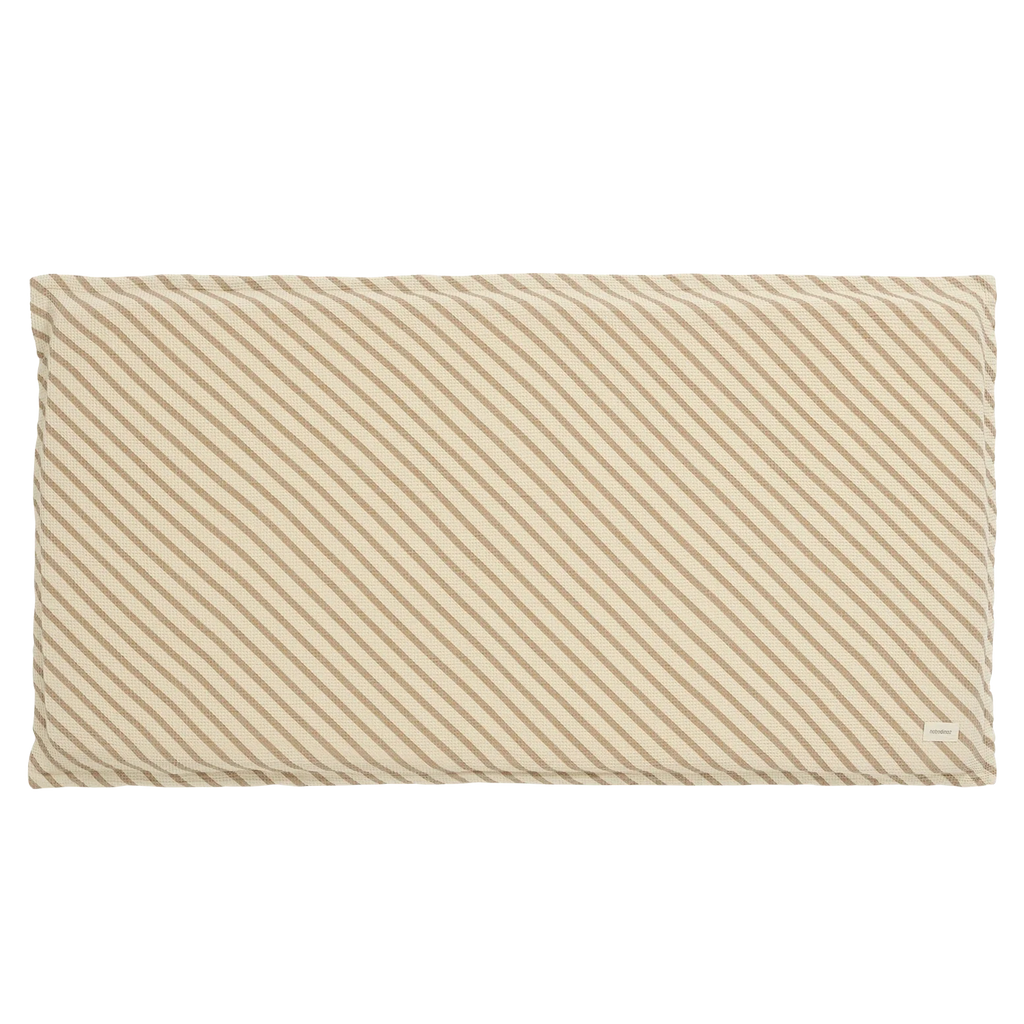 *  Nobodinoz Landscape Wafel Vloermatras 60x120x4cm | Stripes Natural