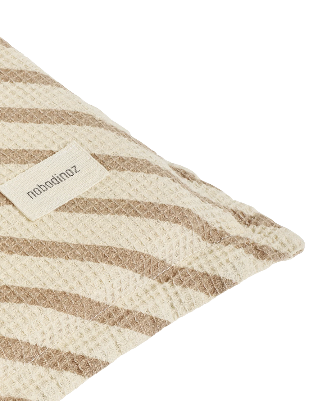 *  Nobodinoz Landscape Wafel Vloermatras 60x120x4cm | Stripes Natural