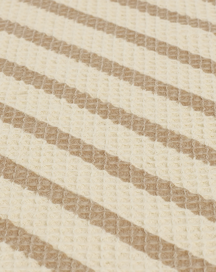 *  Nobodinoz Landscape Wafel Vloermatras 60x120x4cm | Stripes Natural