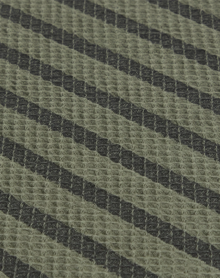 * Nobodinoz Landscape Wafel Vloermatras 60x120x4cm | Stripes Vetiver