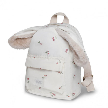 Babyshower Kinderrugzak Lapin Cherry Pop, vooraanzicht op witte achtergrond