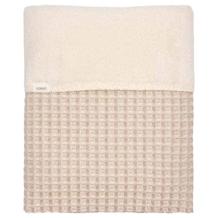 Koeka Ledikantdeken Wafel/Teddy Oslo 100x150 | Crumble