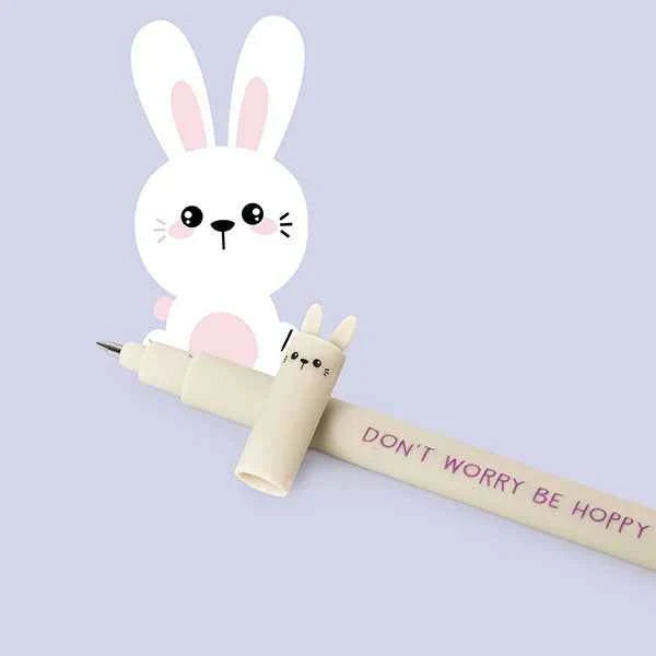 Legami uitwisbare gelpen Bunny met paarse inkt en een fijne schrijfpunt van 0,7 mm
