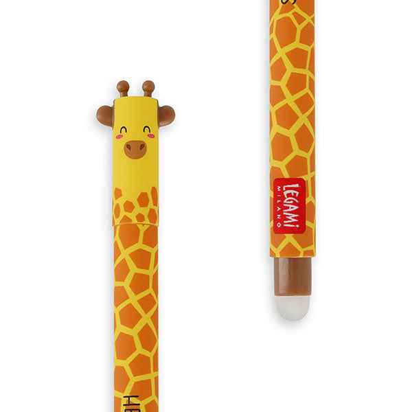 Legami uitwisbare gelpen Giraffe met zwarte inkt en een fijne schrijfpunt van 0,7 mm