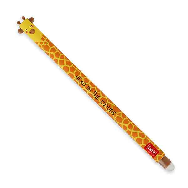 Legami uitwisbare gelpen Giraffe met zwarte inkt en een fijne schrijfpunt van 0,7 mm