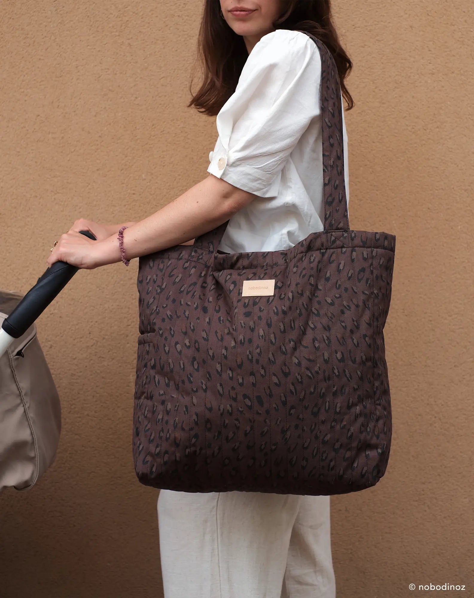 * Nobodinoz Hyde Park Tote Bag 42x37x14cm | Leonie Brown