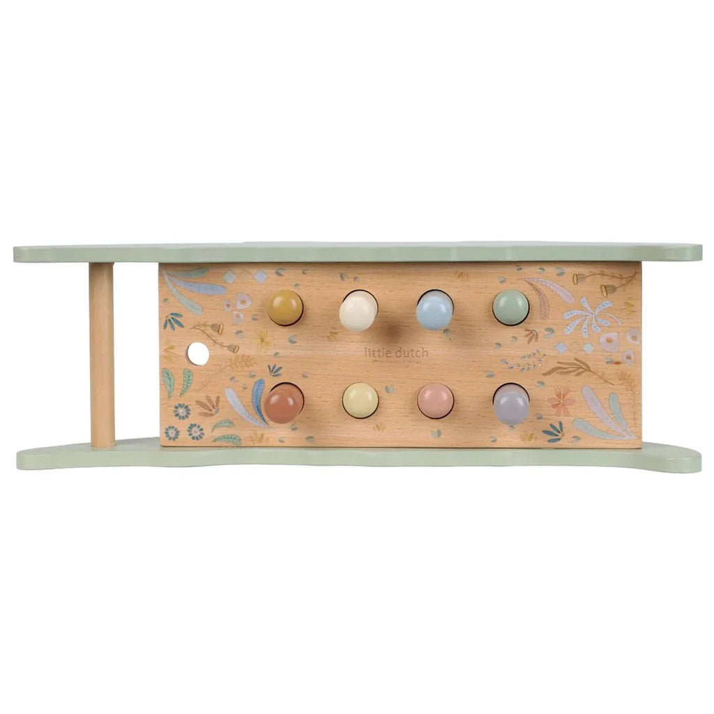 Hamerbank Safari Friends van Little Dutch met houten hamer met vogeldesign, bij De Gele Flamingo