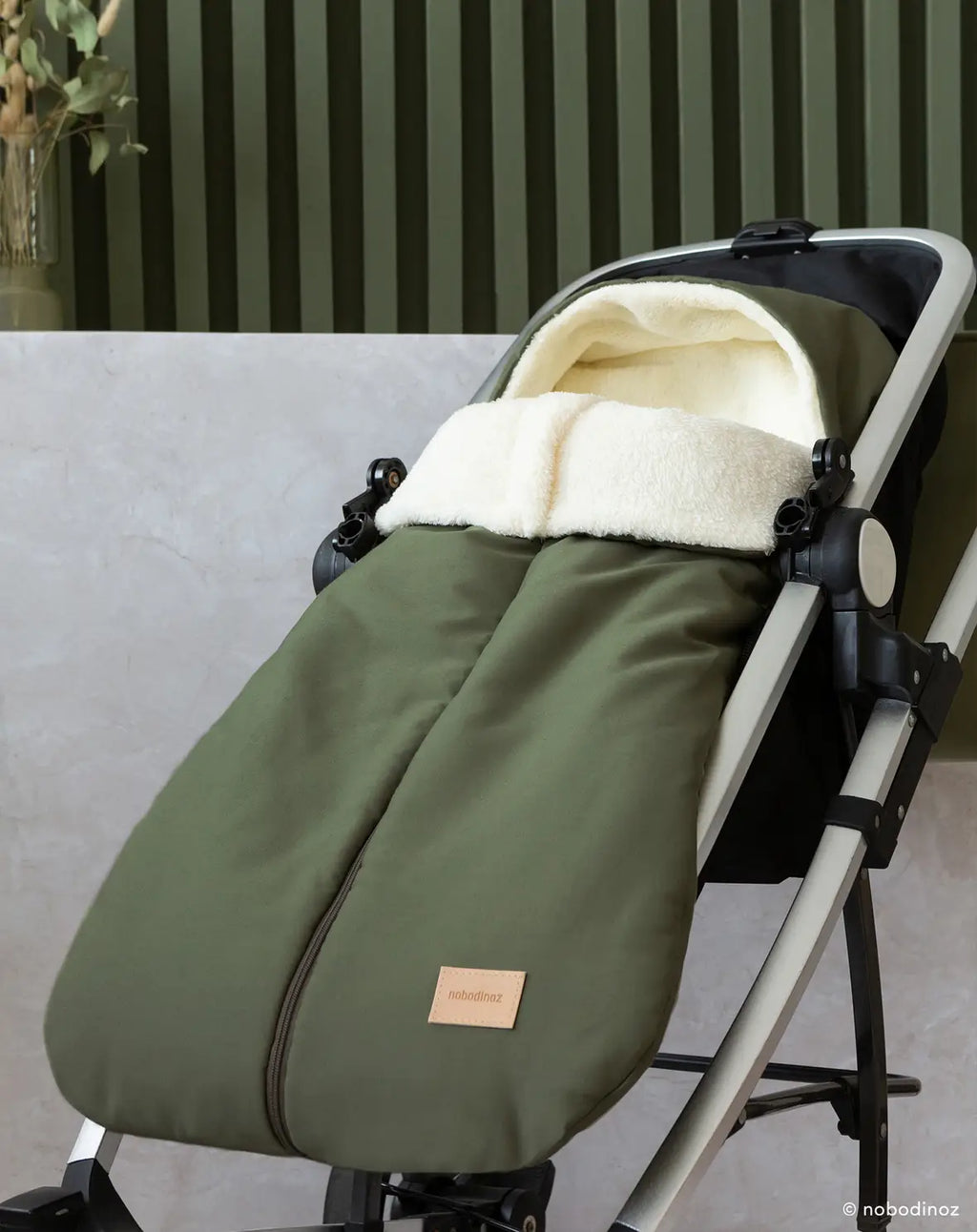* Nobodinoz Hyde Park Voetenzak Voor Buggy 6-18M - 90x50cm | London Green