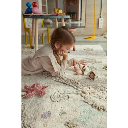 Lorena Canals Machinewasbaar Tapijt Rug 140x200cm | Seabed