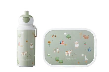 Mepal Little Dutch Lunchset Drinkfles + Lunchbox | Little Farm