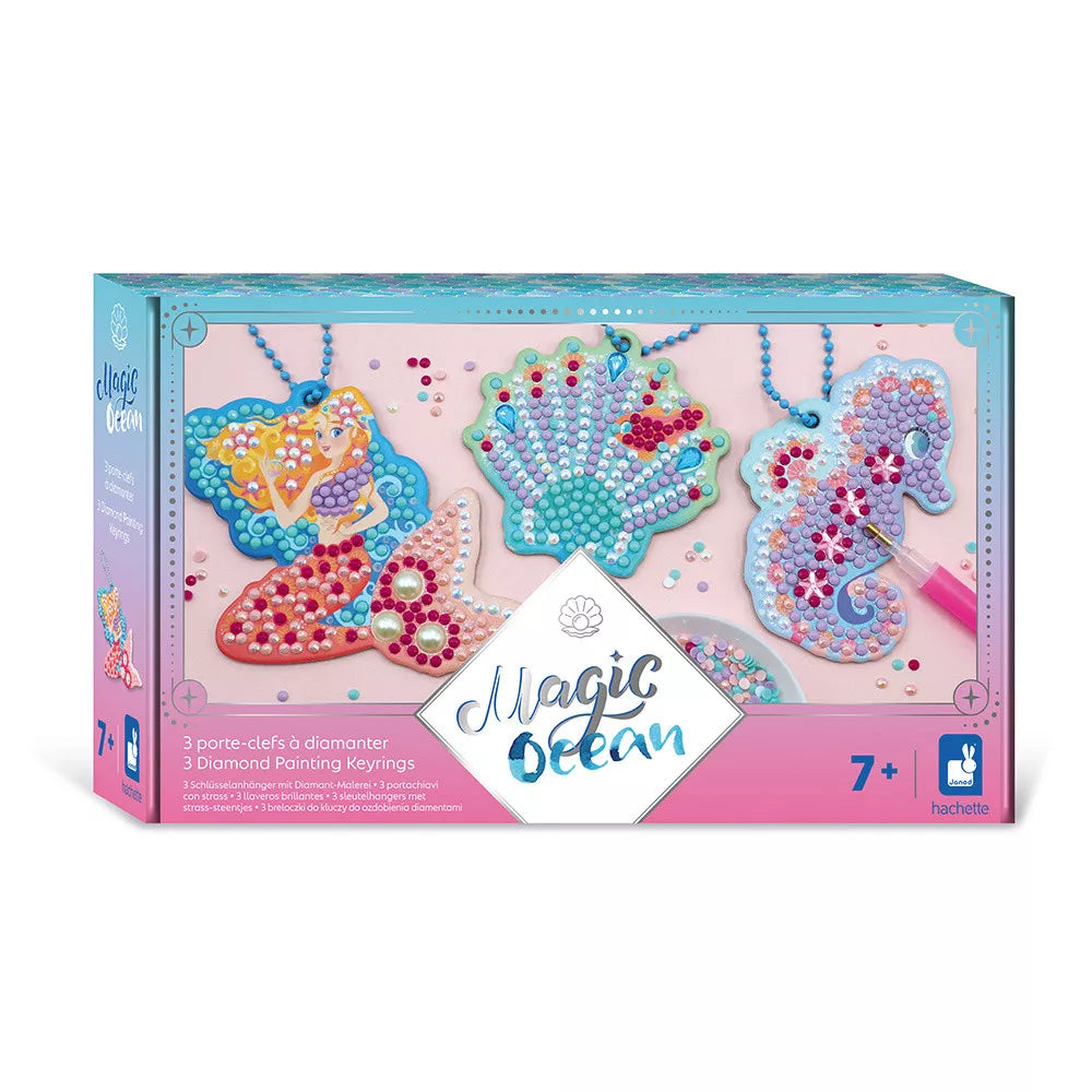 Janod Crea Set Magic Ocean | 3 Diamond Sleutelhangers