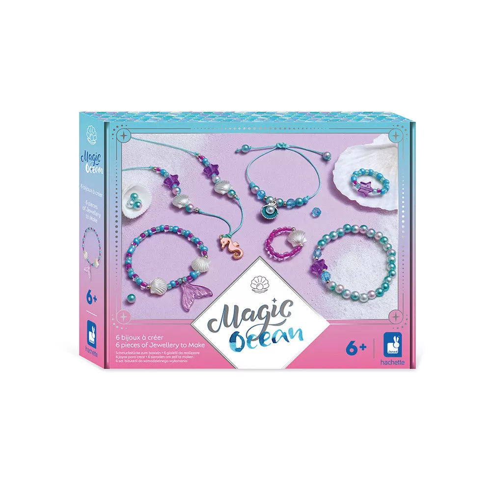Janod Crea Set Magic Ocean | Juweeltjes Maken 6ST