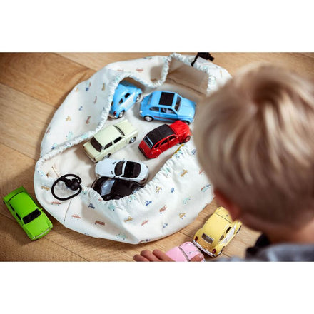 Play and go Opbergzak speelmat | Mini Cars