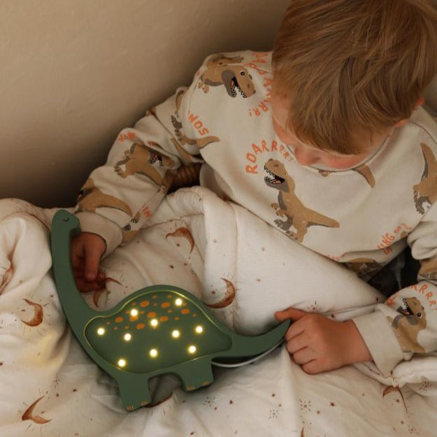 Little Lights Lamp Dino Mini Lamp | Military Green