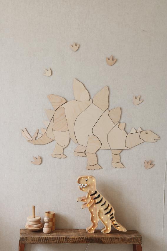 Little Lights Lamp Dino T-Rex Lamp | Mesozoic Wood