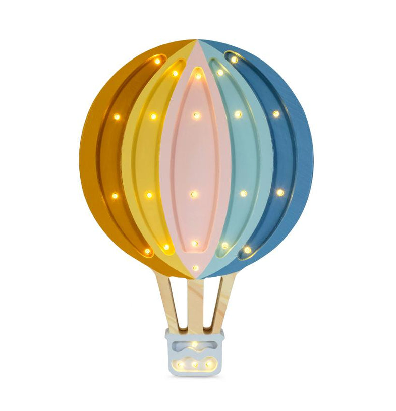 Little Lights Lamp Hot Air Balloon | Retro Rainbow