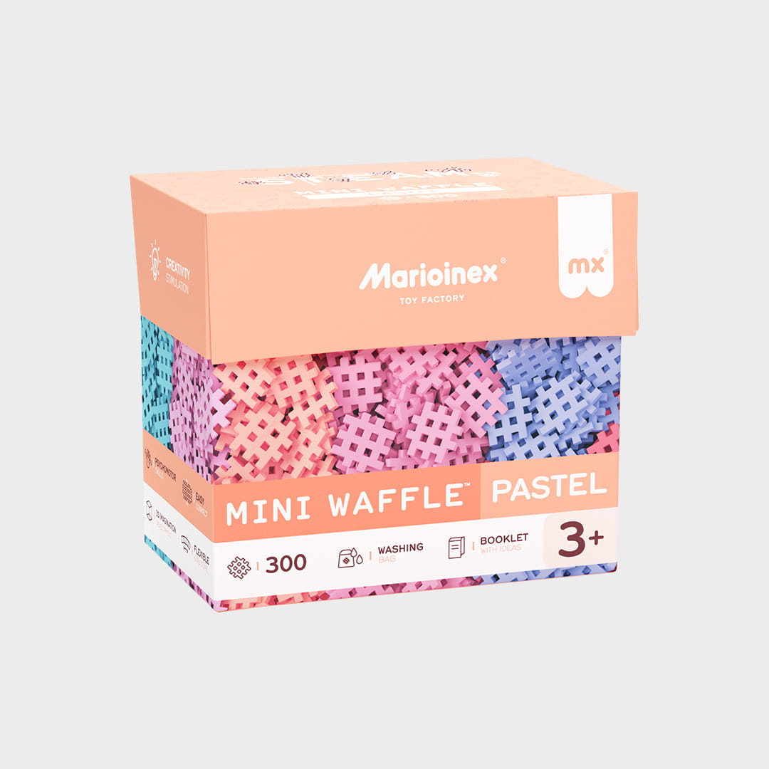 Marioinex Mini Waffle Pastel | 300 Pcs