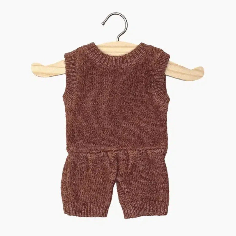 Minikane Poppenkleertjes Orlando Knitted Romper | Miel