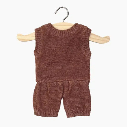 Minikane Poppenkleertjes Orlando Knitted Romper | Miel