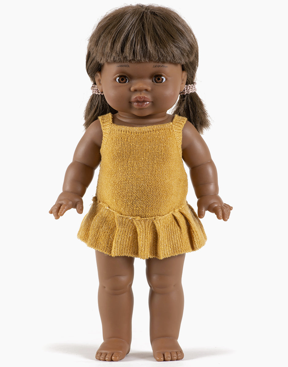 Minikane Poppenkleertjes Orléane Knitted Romper | Miel