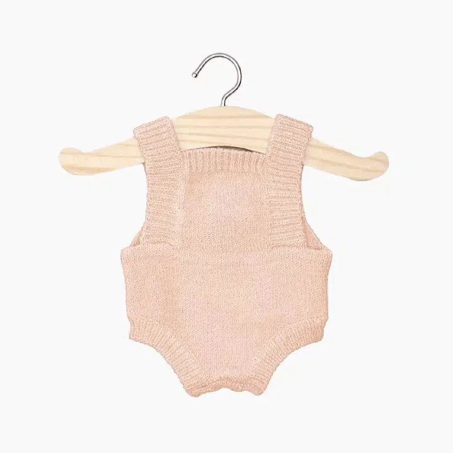 Minikane Poppenkleertjes Lou Knitted Romper | Pink Baby *